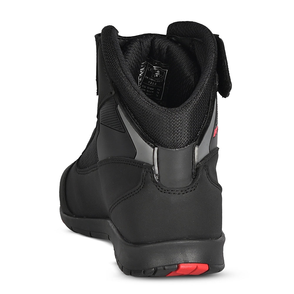 R-TECH AIRPRO Moto Urbana Couro Botas Preto - Imagem do verso de Boots