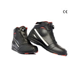 R-TECH BLINKO BOA Moto Couro Botas Preto - Imagem dupla de botas