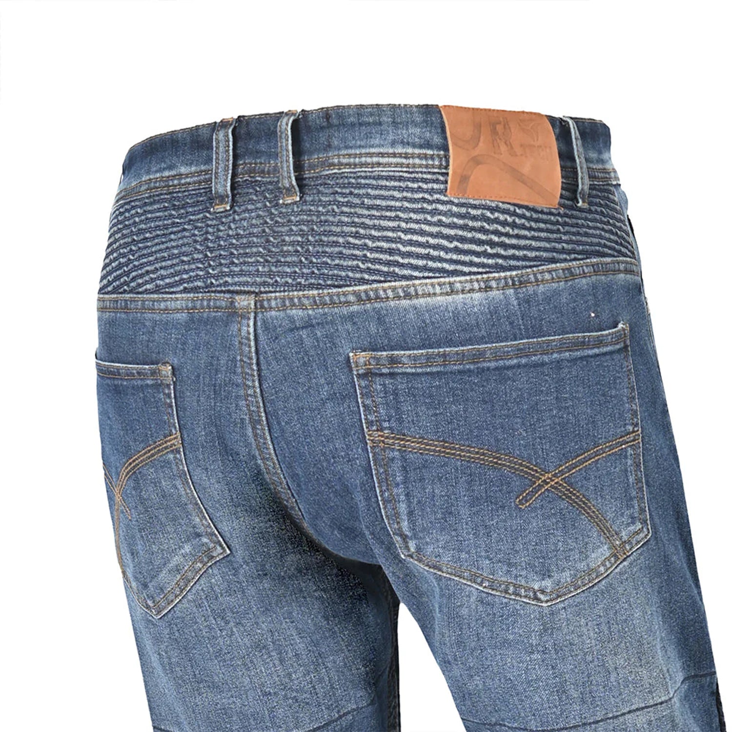 R-TECH CASTEL CE Approved AA Jeans Motorcycle Pants Blue – 6 – Maximomoto PT