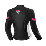 R-TECH TOM RIDER Casaocs De Moto Senhora Preto Branco Fúcsia