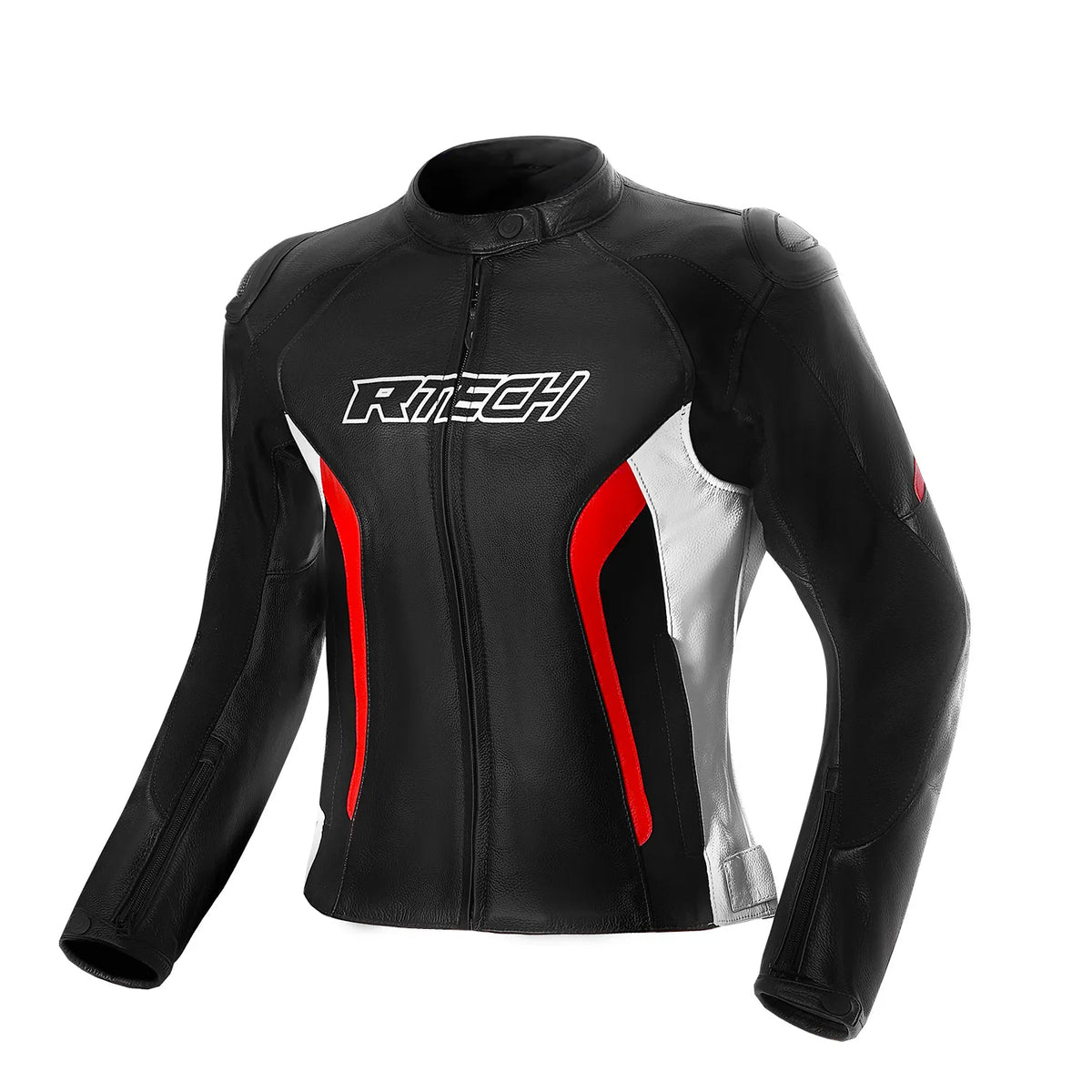 R-TECH TOM RIDER Casaocs De Moto Senhora Preto Branco Vermelho