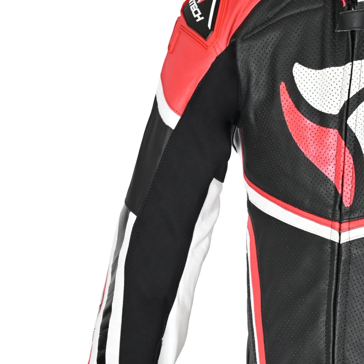 R-TECH HAWK 1 PC Motorcycle Suits Black White Red – 3 – Maximomoto PT