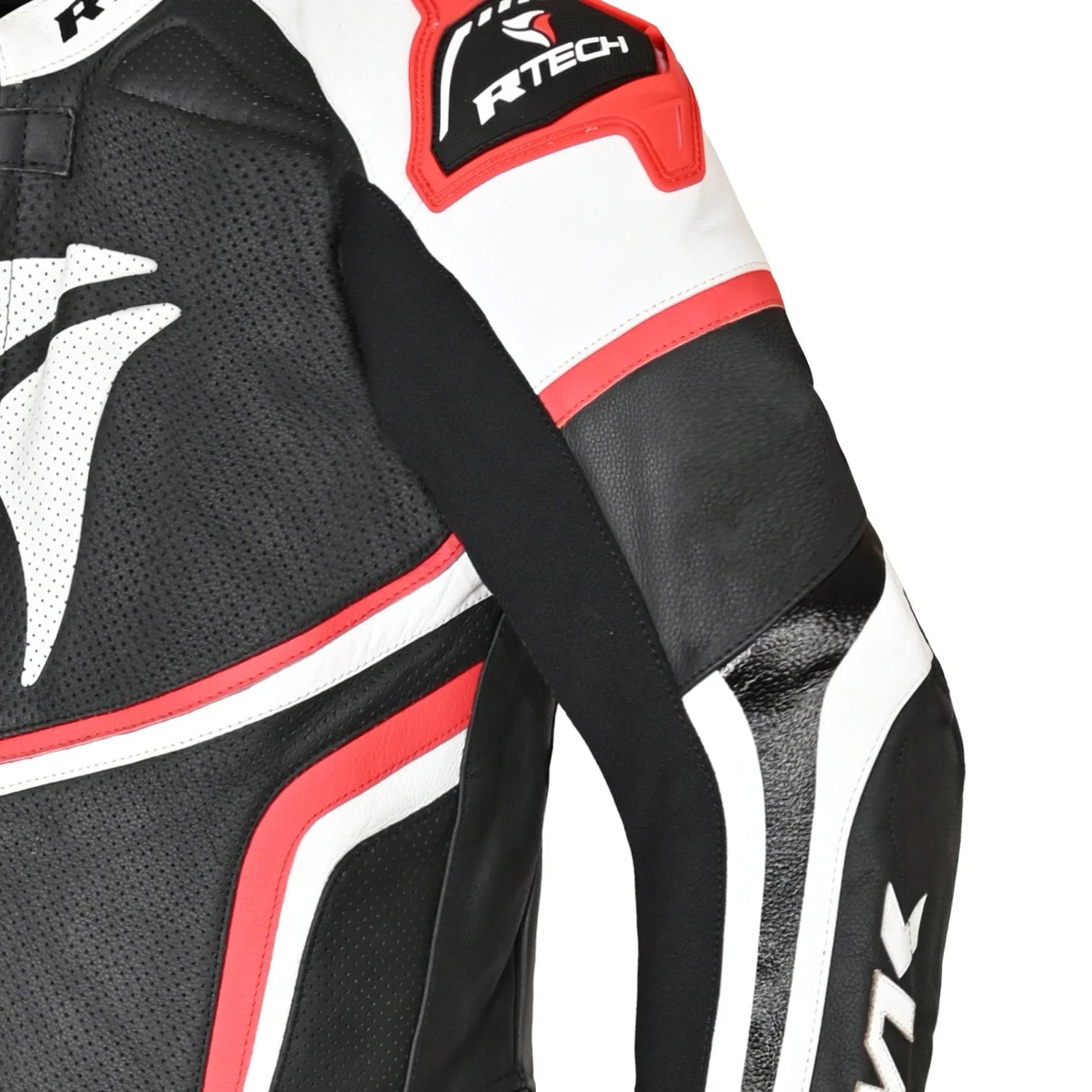 R-TECH HAWK 1 PC Motorcycle Suits Black White Red – 6 – Maximomoto PT