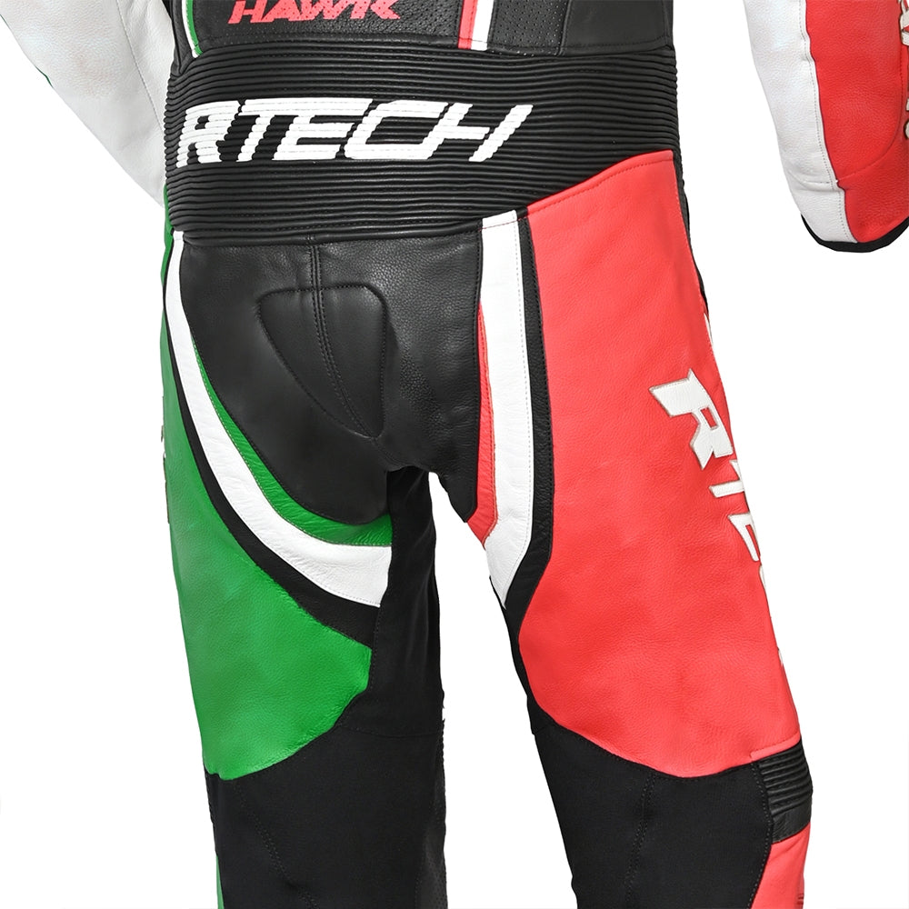 R-TECH HAWK 1 PC Moto Fatos Preto Vermelho Verde - Imagem inferior do terno