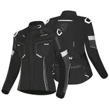 R-TECH KNIGHT RIDER 3 EM 1 Casacos De Moto Longa Senhora Preto Anthra Branco