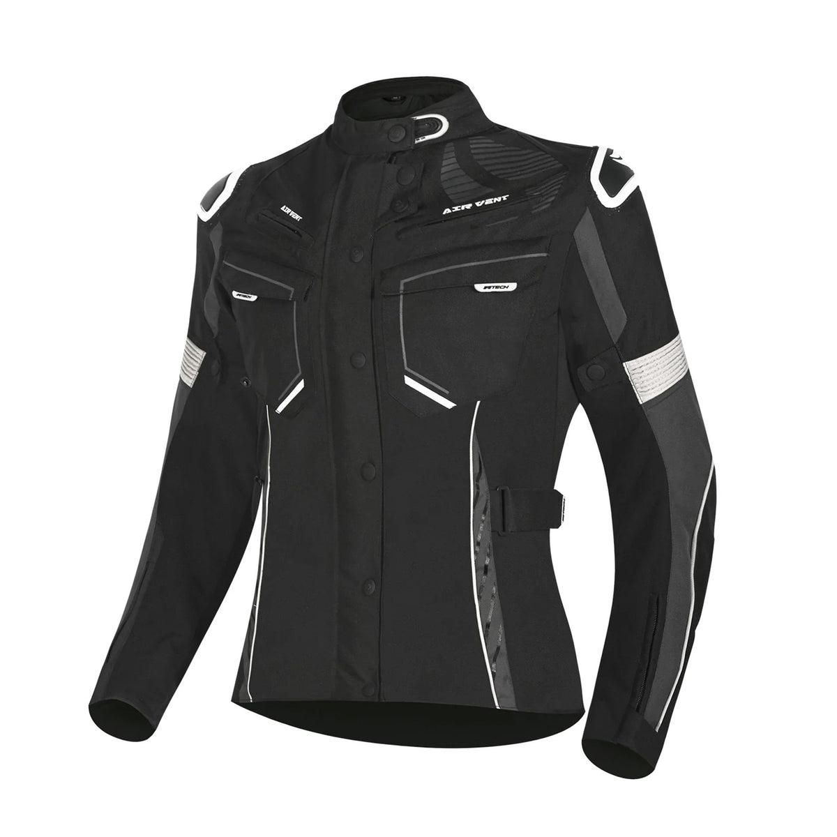R-TECH KNIGHT RIDER 3 EM 1 Casacos De Moto Longa Senhora Preto Anthra Branco