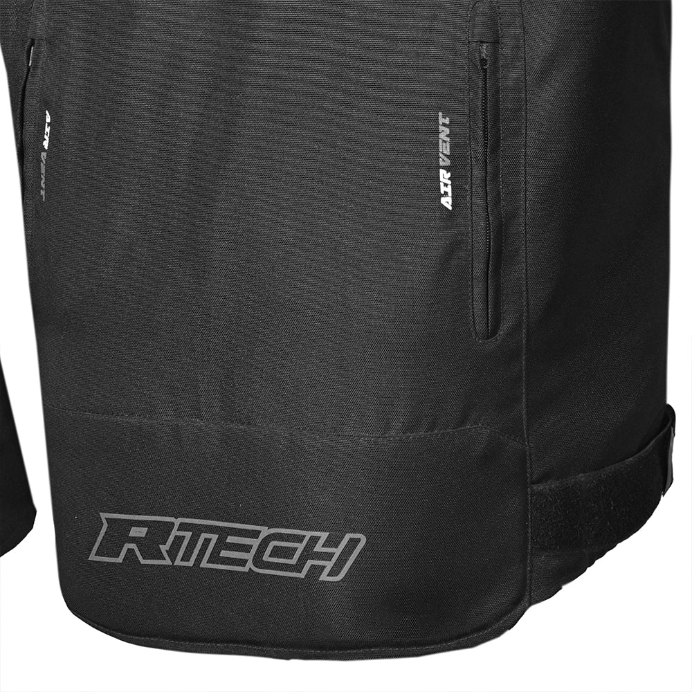 R-TECH KNIGHT RIDER Moto Curta Têxtil Casacos Preto Antracite - Imagem central traseira da Casacos