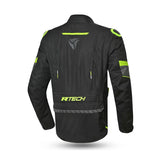 R-TECH KNIGHT RIDER Motorcycle Long Jackets Black Anthracite Yellow