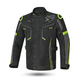 R-TECH KNIGHT RIDER Motorcycle Long Jackets Black Anthracite Yellow