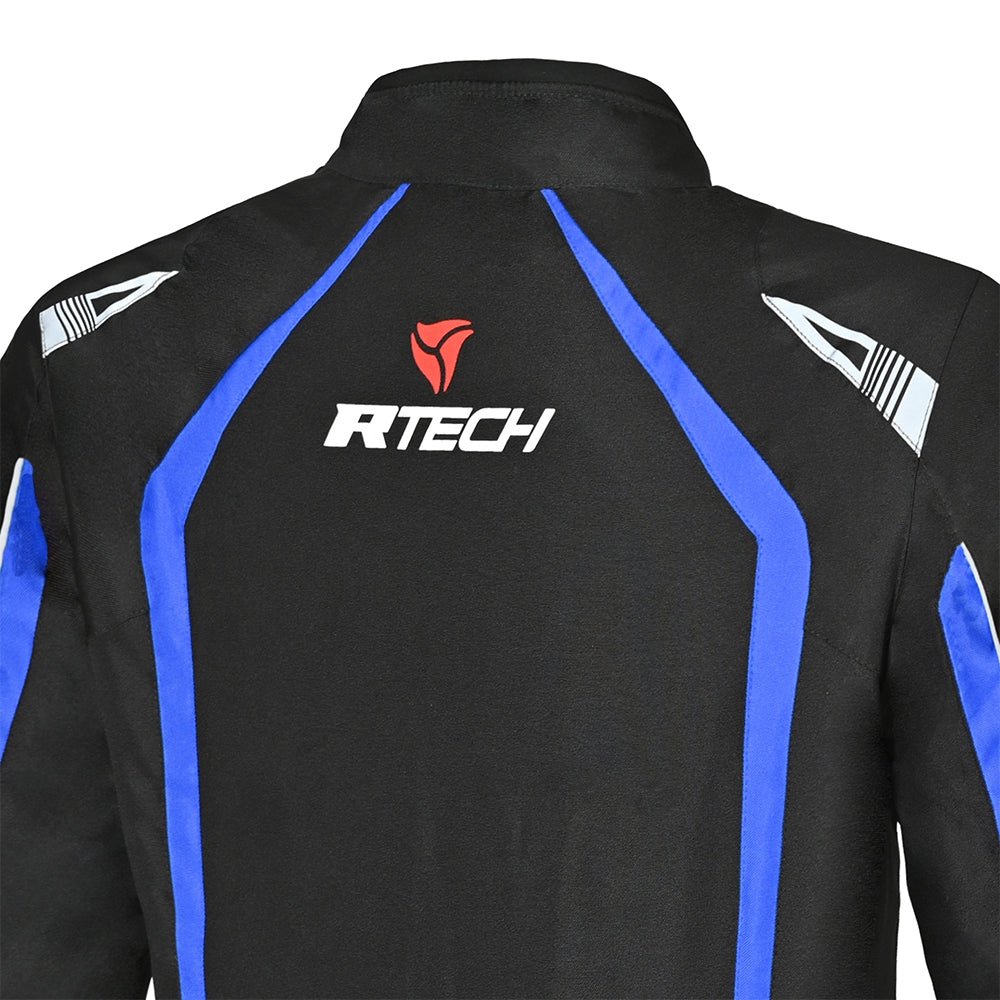 R-TECH MARSHAL Moto Casacos Preto Azul - Imagem parte superior costas Casacos