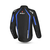 R-TECH MARSHAL Moto Casacos Preto Azul - Imagem traseira da ja Casacos