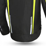 R-TECH MARSHAL Moto Casacos Preto Fluorescente Amarelo - Imagem central traseira da Casacos
