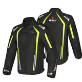 R-TECH MARSHAL Moto Casacos Preto Fluorescente Amarelo - Imagem dupla de Casacos