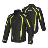 R-TECH MARSHAL Men's Motorcycle Textile Jackets Black Fluorescent Yellow