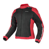 R-TECH MOTRIL Casacos De Moto Senhora Textil  Preto Vermelho