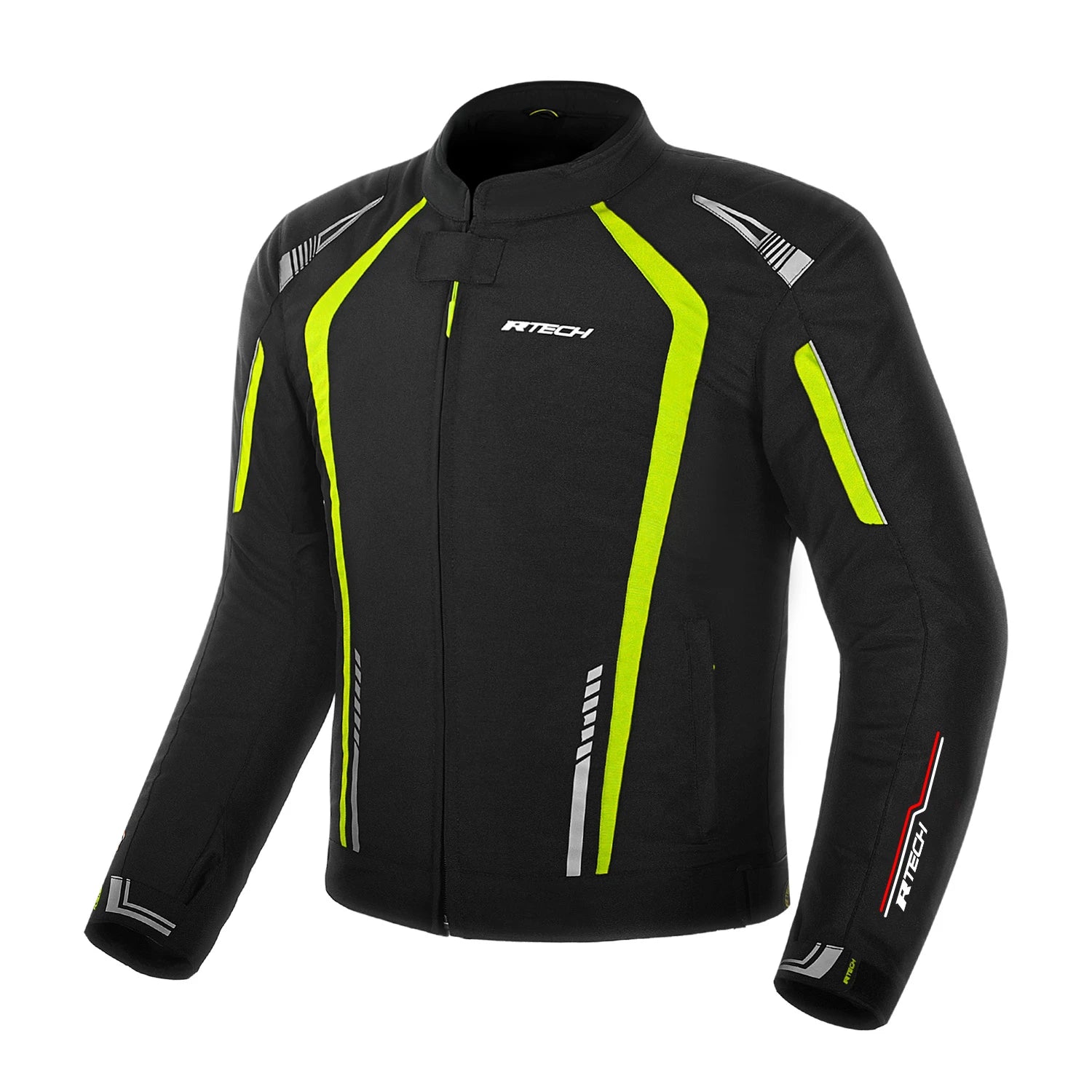 R-TECH MARSHAL Men's Motorcycle Textile Jackets Black Fluorescent Yellow – 1 – Maximomoto PT