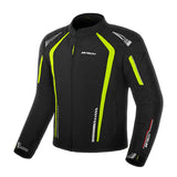 R-TECH MARSHAL Men's Motorcycle Textile Jackets Black Fluorescent Yellow