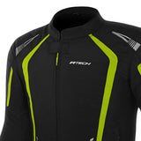 R-TECH MARSHAL Men's Motorcycle Textile Jackets Black Fluorescent Yellow