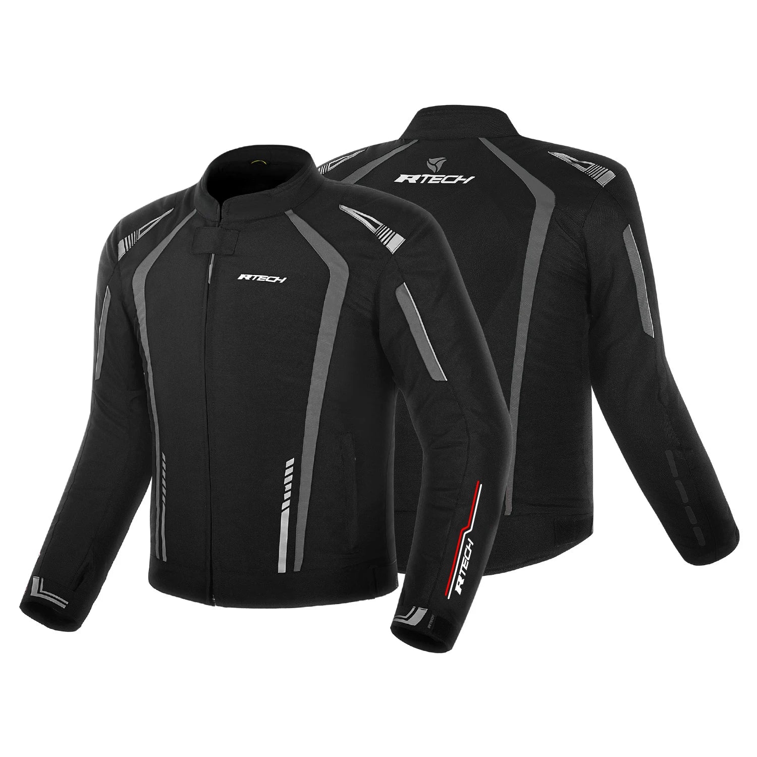 R-TECH MARSHAL CASACOS DE MOTO HOMEM TEXTIL PRETO CINZA – 2 – Maximomoto PT