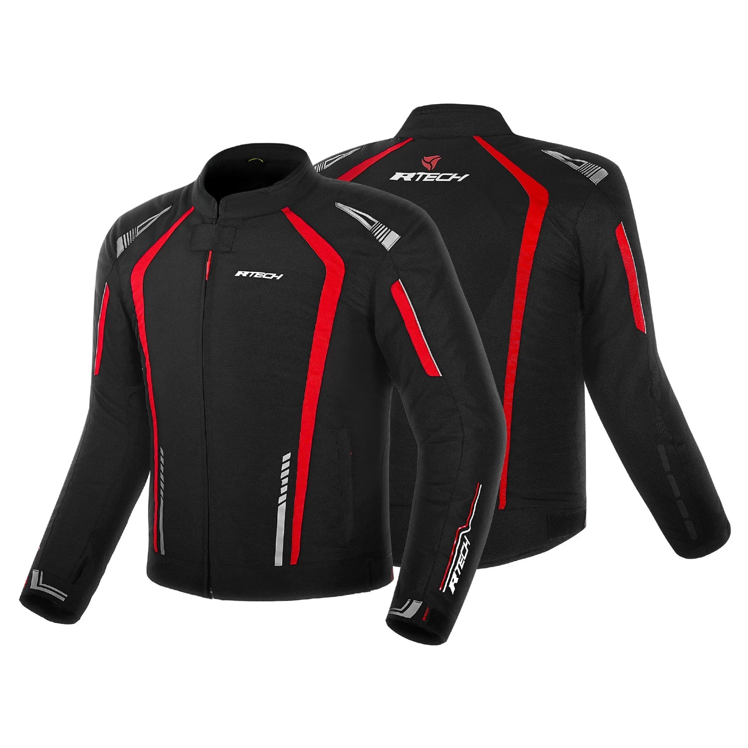 R-TECH MARSHAL Men's Motorcycle Textile Jackets Black Red – 2 – Maximomoto PT