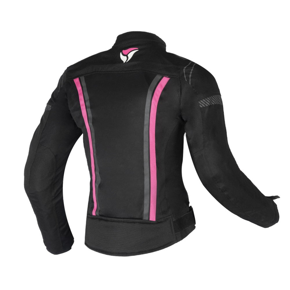 R-TECH PALMA Women's Textile Motorcycle Jacket Black Pink – 2 – Maximomoto PT