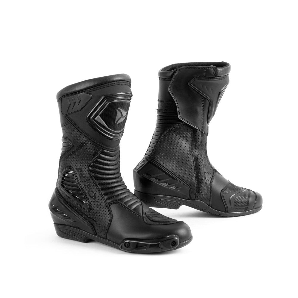 R-TECH PERFORMER Moto Homem Couro Botas Preto - Imagem dupla de botas