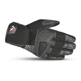 R-TECH PRIMA Black Leather Motorcycle Gloves