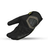 R-TECH RIDE PRO Moto Luvas Preto Amarelo - Imagem do verso das luvas