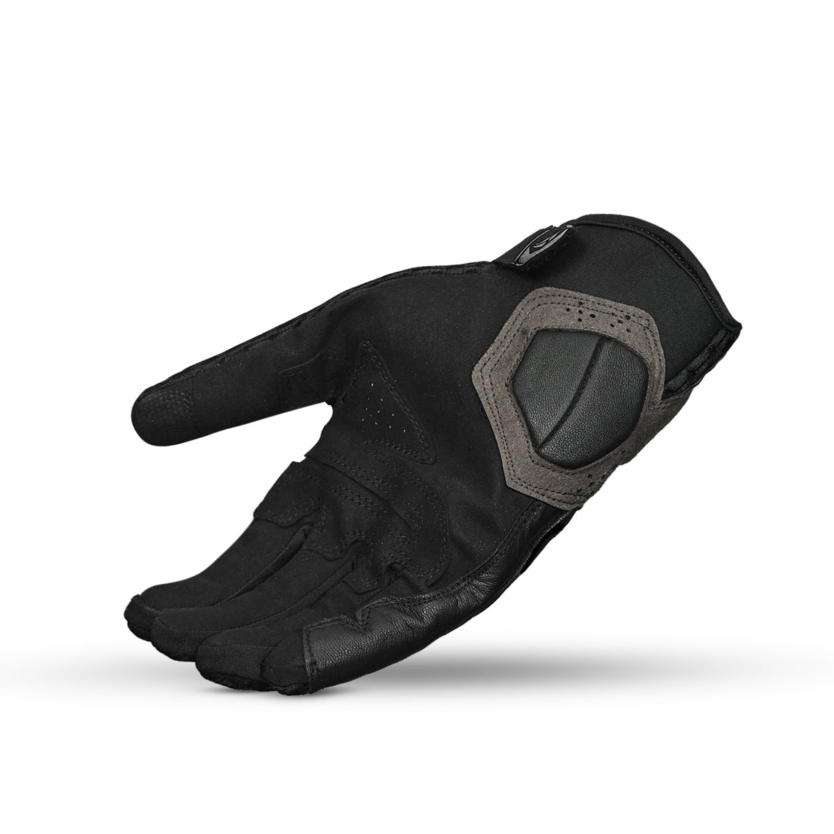 R-TECH RIDE PRO Moto Luvas Senhora Preto Negro - Imagem do verso das luvas