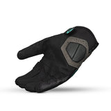 R-TECH RIDE PRO Moto Luvas Senhora Preto Turquesa - Imagem do verso das luvas