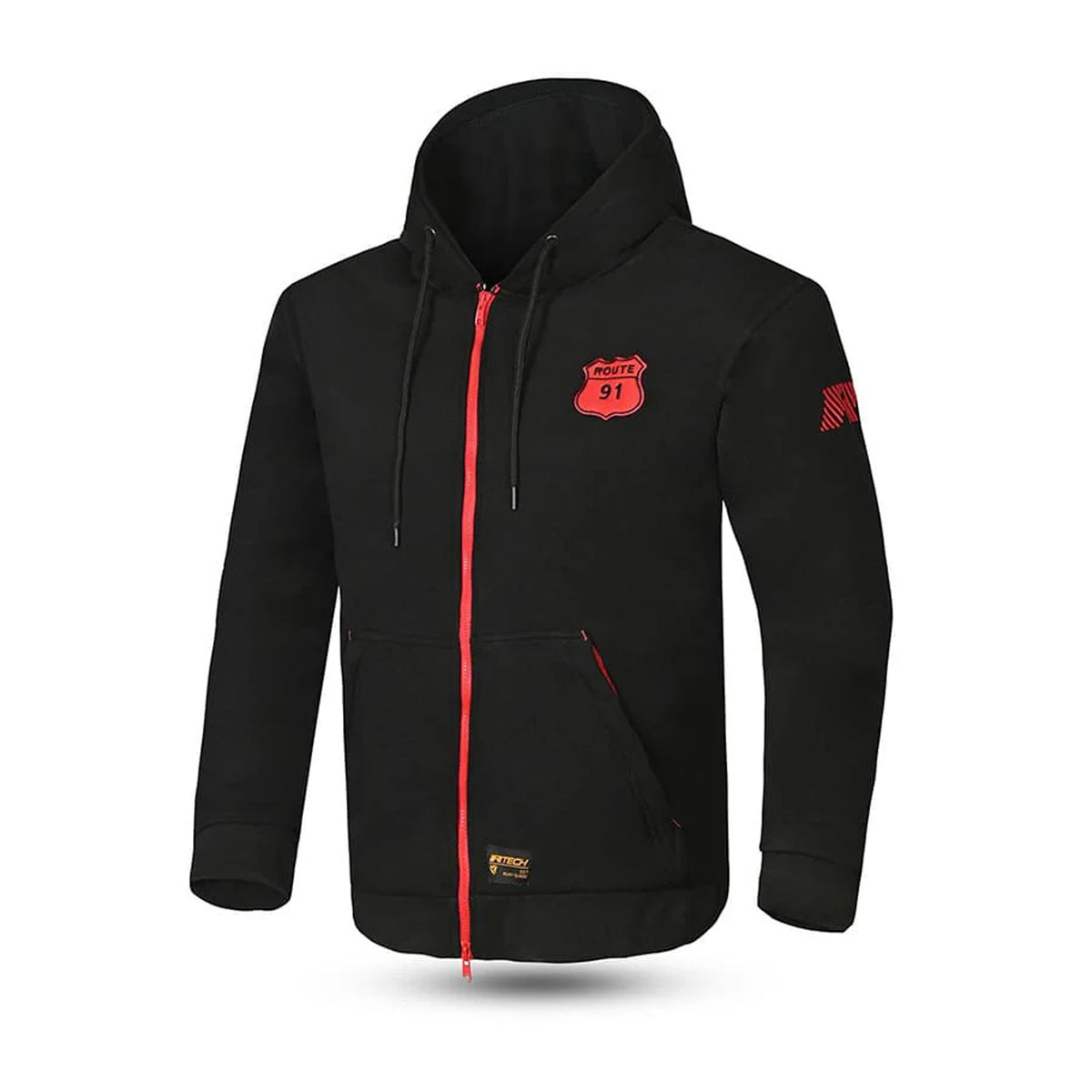 R-TECH ROUTE-91 Moto Textil Capuz Vermelha