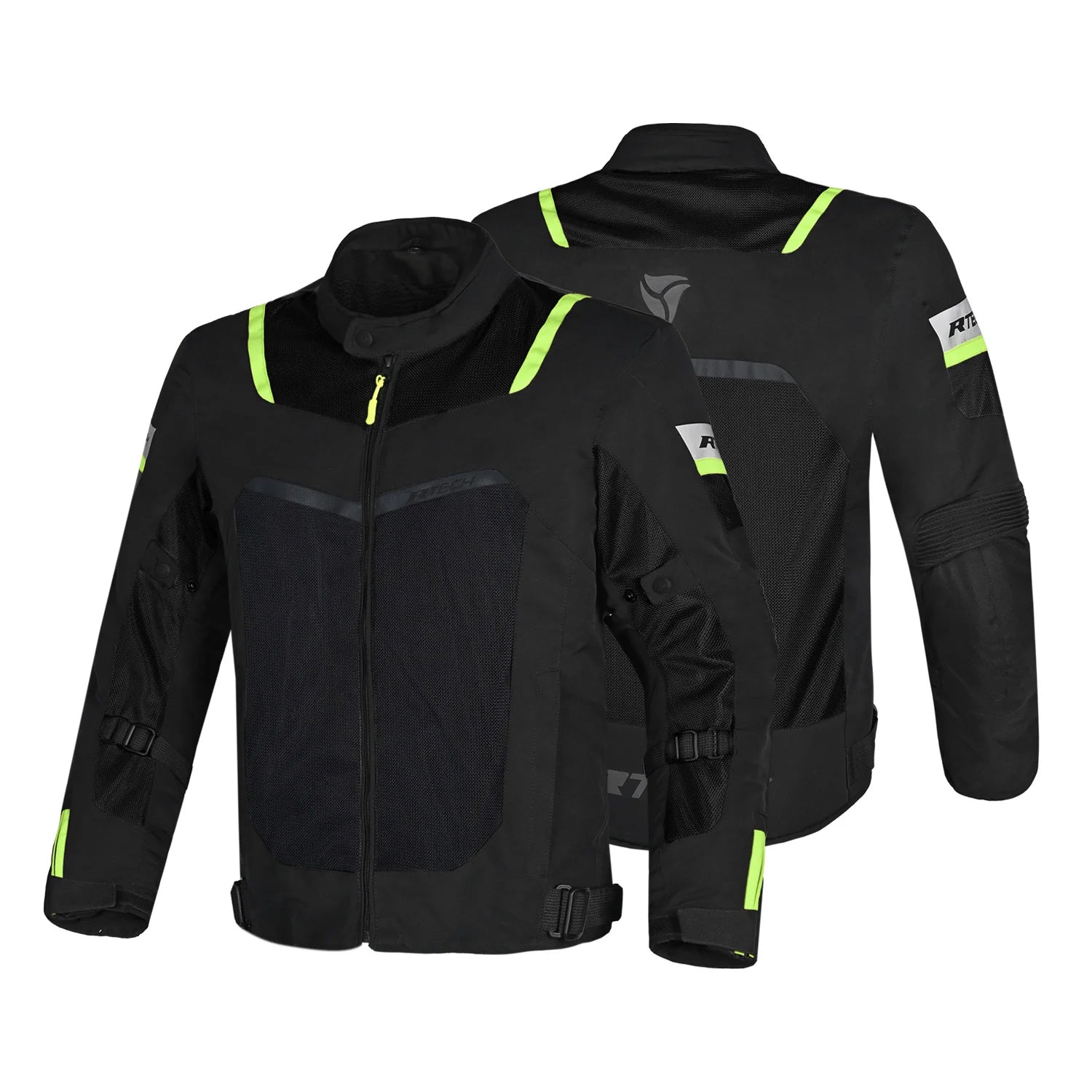 R-TECH SPIRAL MESH Moto Casacos Amarelo Preto Vermelho Fluorescente – 2 – Maximomoto PT