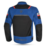 R-TECH SPIRAL MESH Moto Casacos Azul Preto Vermelho - Imagem traseira da ja Casacos