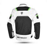 R-TECH SPIRAL MESH Casacos De Moto Textil Branco Preto Verde
