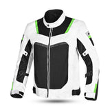 R-TECH SPIRAL MESH Casacos De Moto Textil Branco Preto Verde