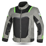 R-TECH SPIRAL MESH Moto Casacos Gelo Cinza Amarela Fluorescente - Imagem frontal da Casacos 