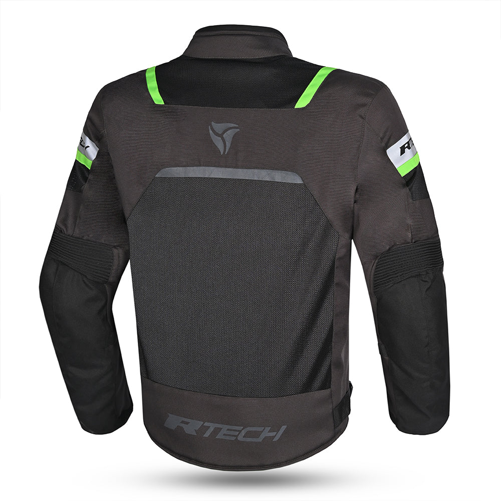 R-TECH SPIRAL MESH Motorcycle Jackets Mud Black Green – 2 – Maximomoto PT