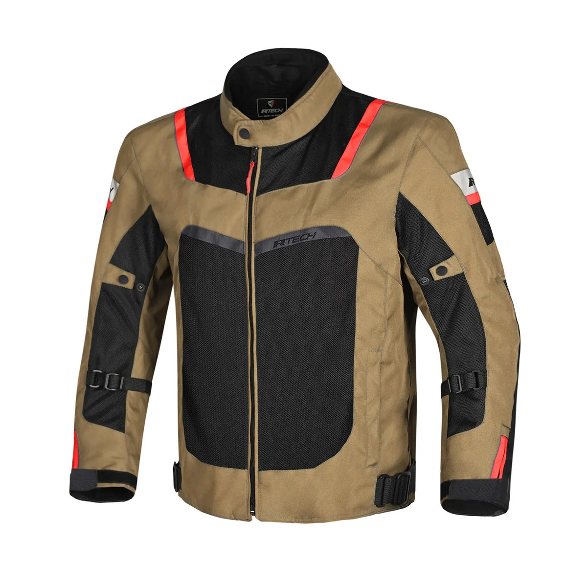 R-TECH SPIRAL MESH Motorcycle Jackets Beige Black Red
