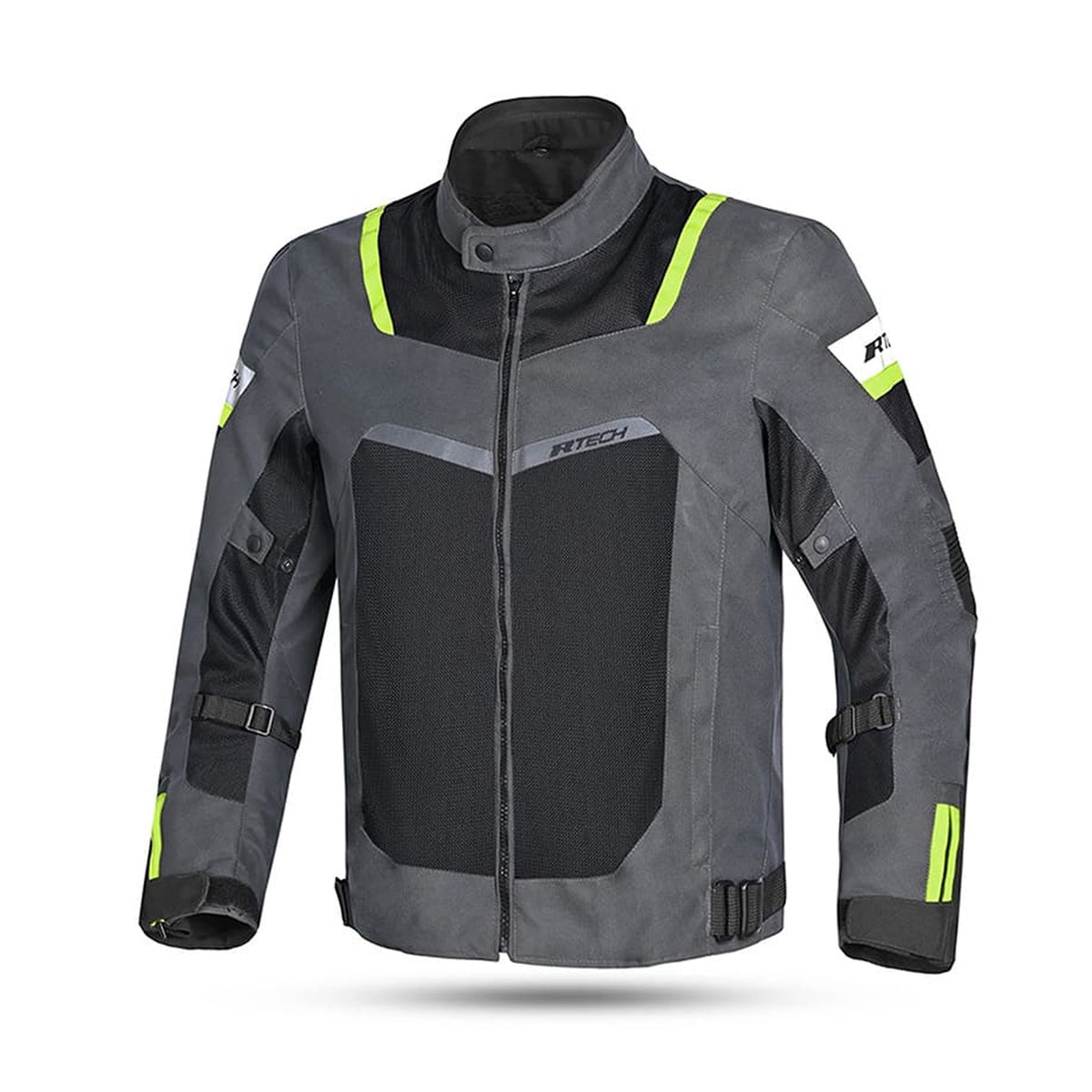 R-TECH SPIRAL MESH Casacos De Moto Textil Preto Antracite Amarelo Fluor