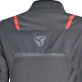R-TECH SPIRAL MESH Moto Textil Casacos Cinza Antracite Preto Vermelho- Imagem parte superior costas Casacos