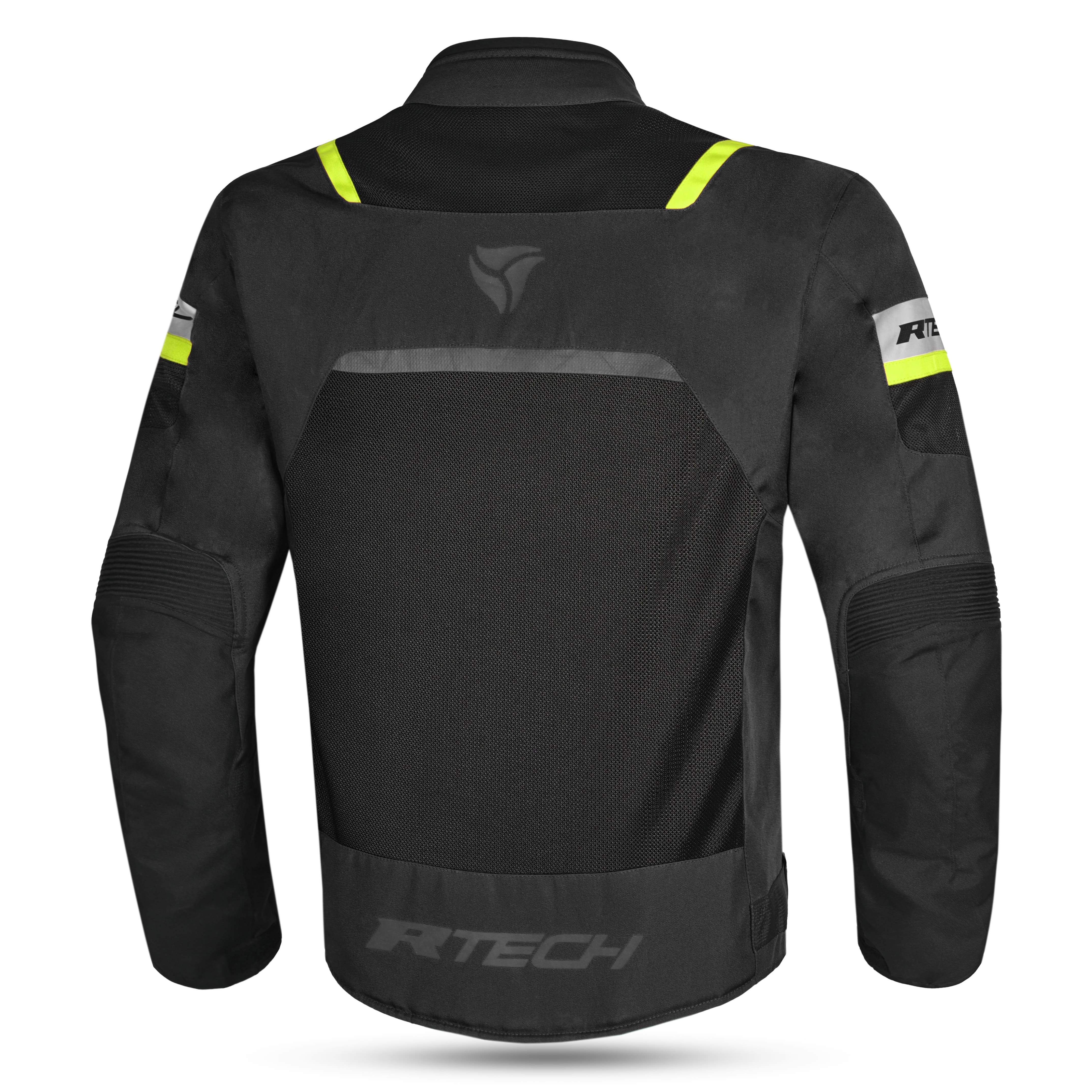 R-TECH SPIRAL MESH Motorcycle Jackets Summer Black Yellow Fluorescent – 2 – Maximomoto PT
