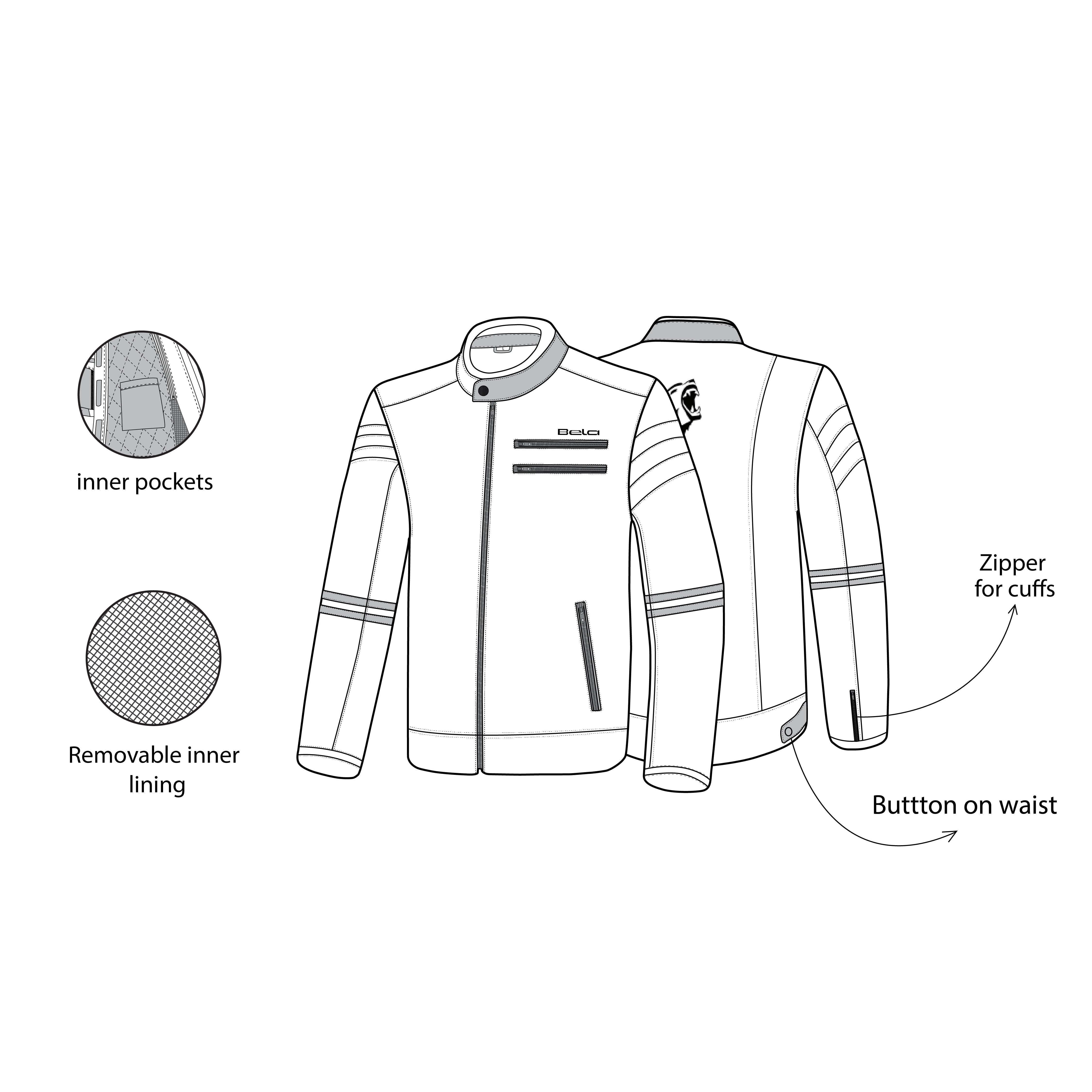 R-TECH STREET RIDER Motorcycle Leather Jackets Brown – 4 – Maximomoto PT