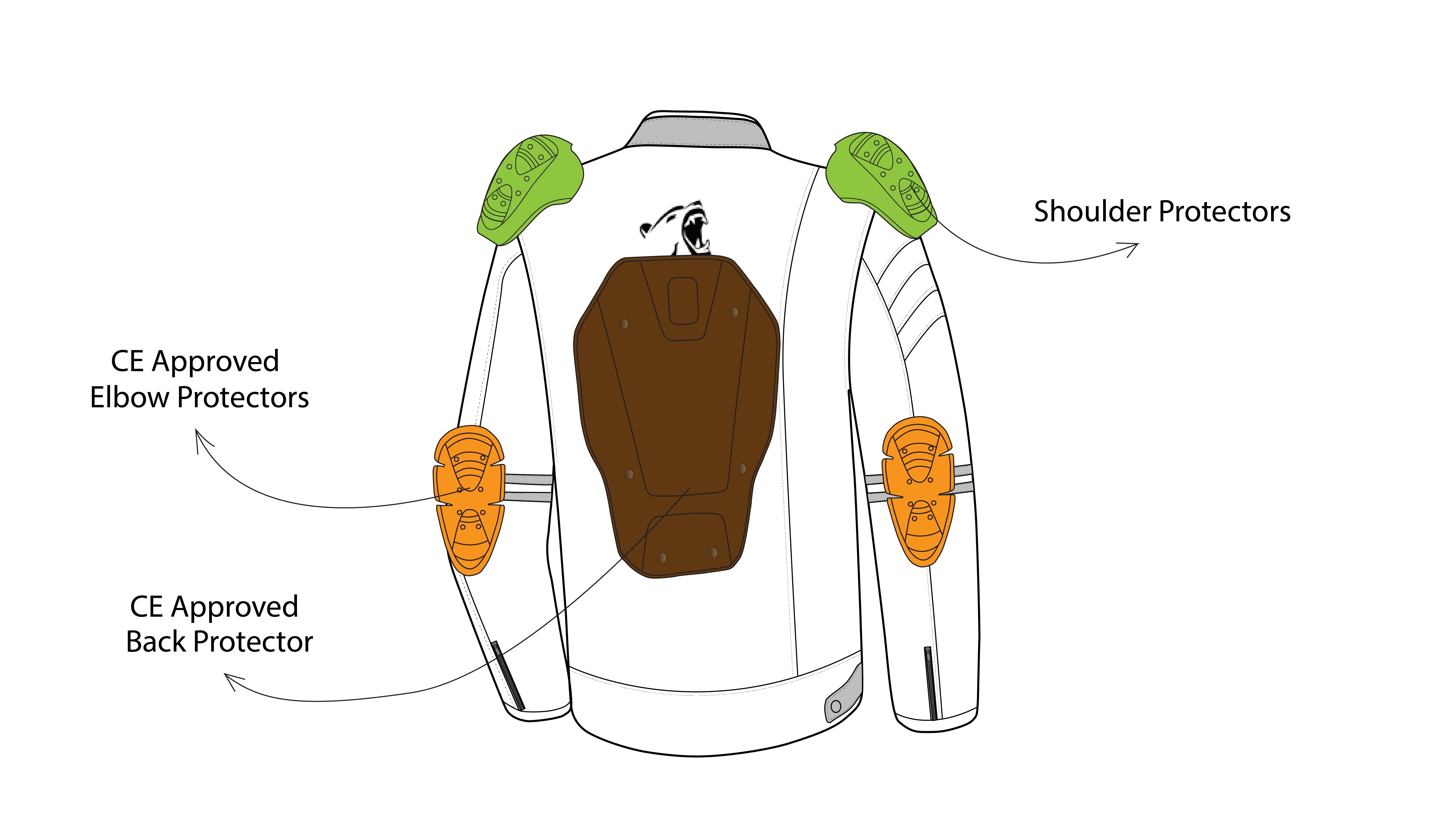 R-TECH STREET RIDER Motorcycle Leather Jackets Brown – 7 – Maximomoto PT