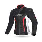 R-TECH TOM RIDER Moto Senhora Casacos Preto Branco - Imagem frontal da Casacos 