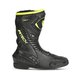 R-TECH TORNADO 2.0 Moto Couro Botas Preto Cinza Amarelo