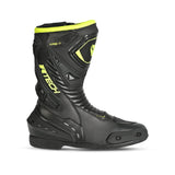 R-TECH TORNADO 2.0 Moto Couro Botas Preto Cinza Amarelo - Imagem do lado direito de Boots