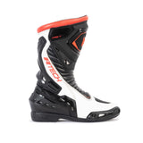 R-TECH TORNADO 2.0 WP Moto Couro Botas Preto Branco Vermelho - Imagem do lado direito de Boots