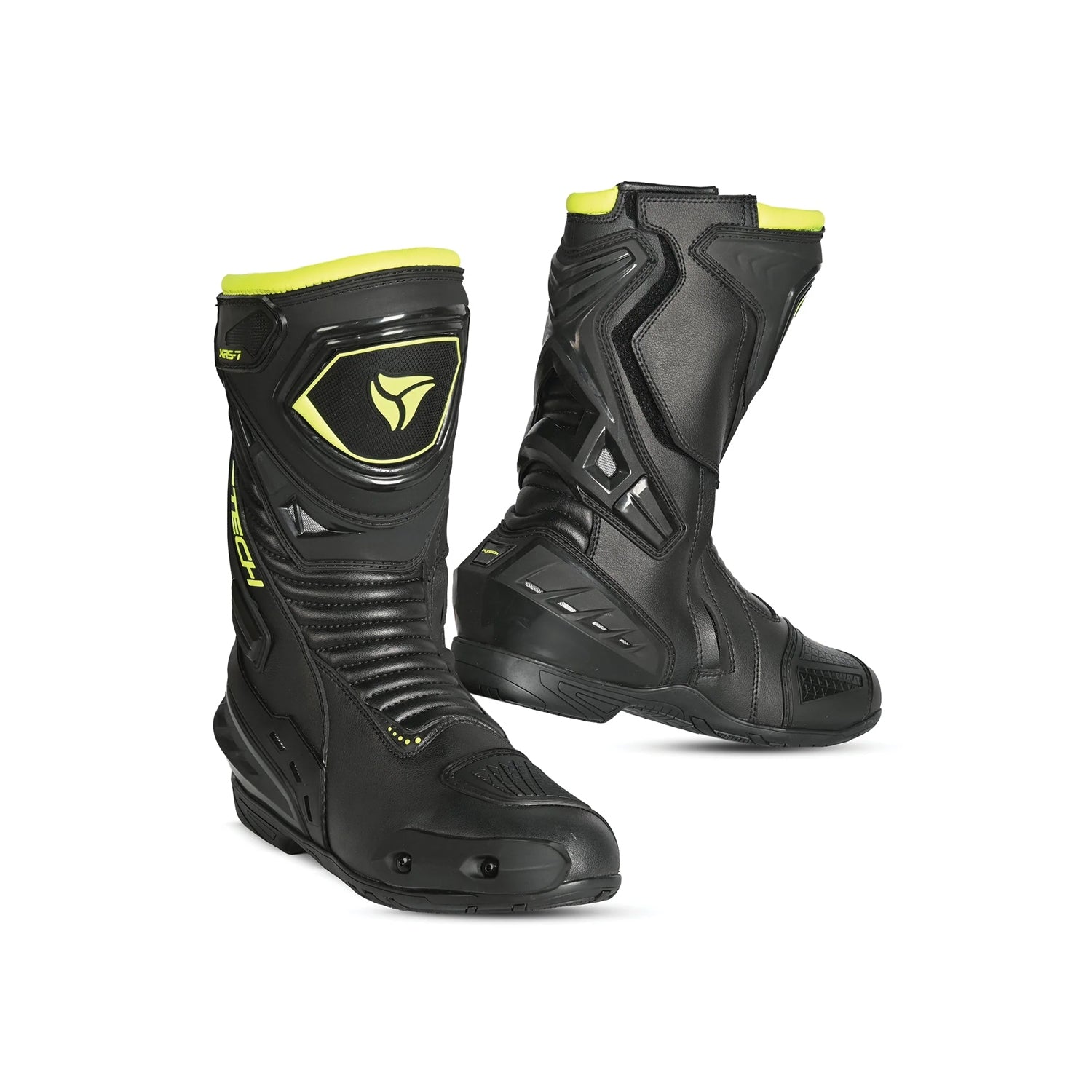 R-TECH TORNADO 2.0 WP Botas De Moto Couro Preto Fluor Amarelo – 1 – Maximomoto PT