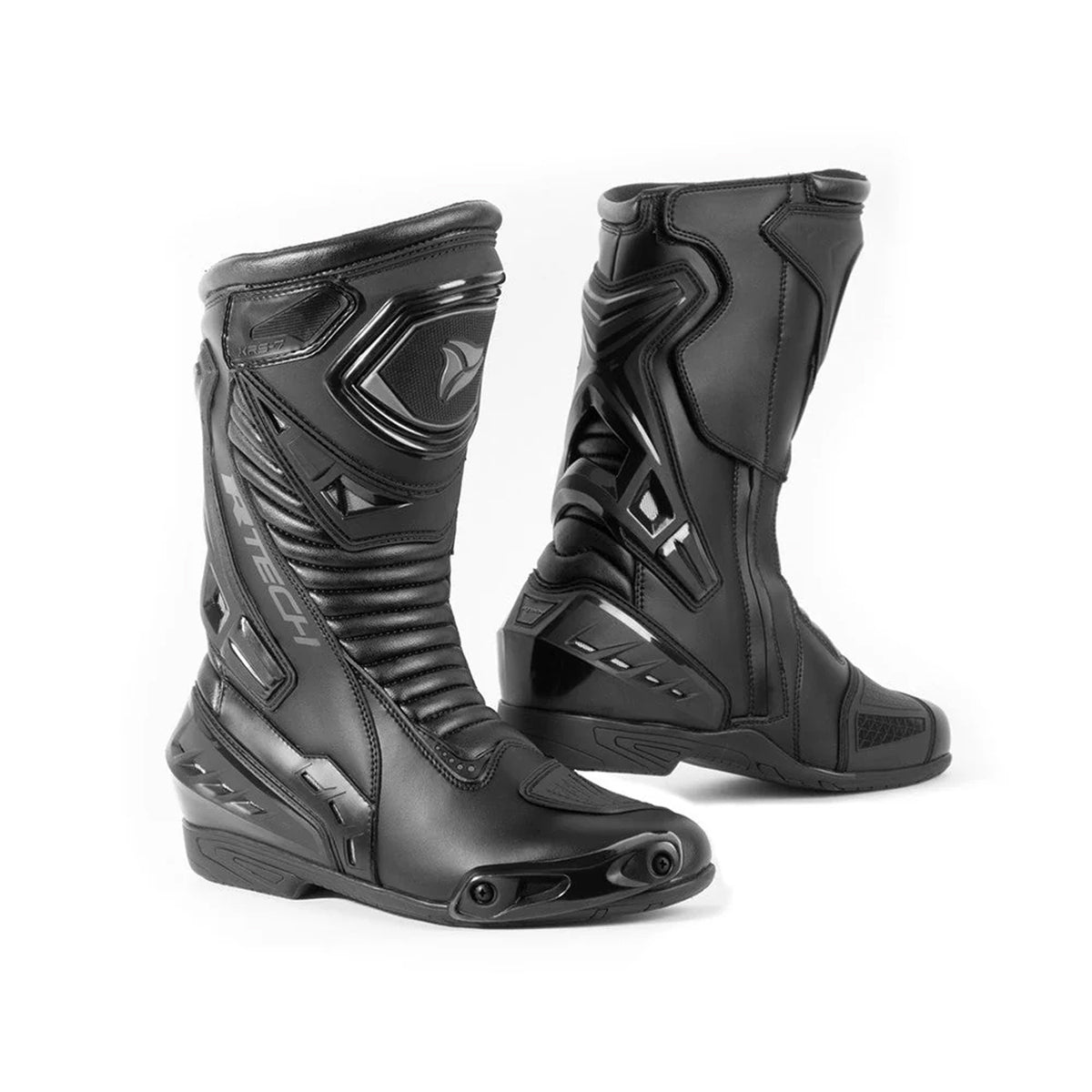 R-TECH TORNADO 2.0 WP Motorcycle Leather Boots Black