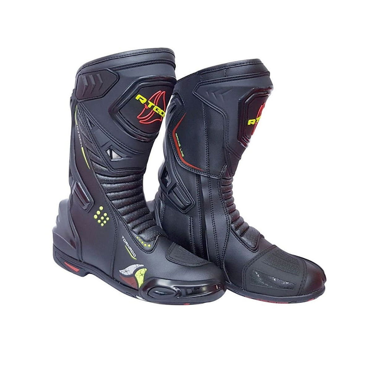 R-TECH TORNADO WP Motorcycle Leather Boots Black